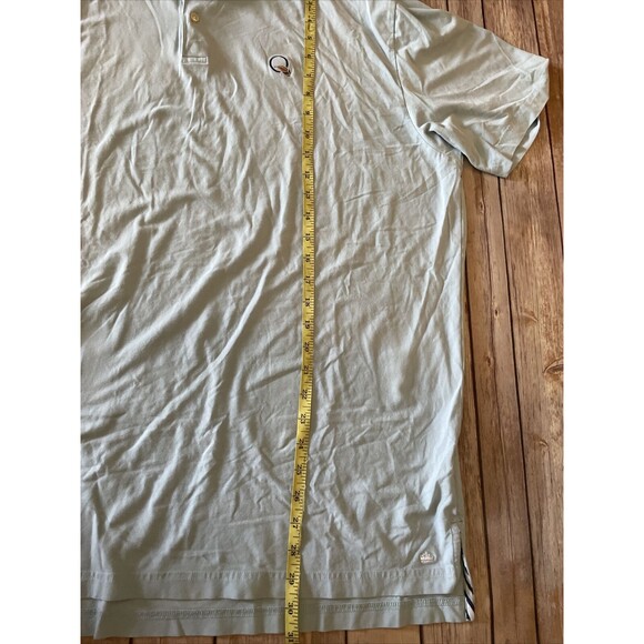 Peter Millar Polo Shirt Mens XXL Seaside Wash Blue Quail Hollow Embroidered PGA - Picture 5 of 8